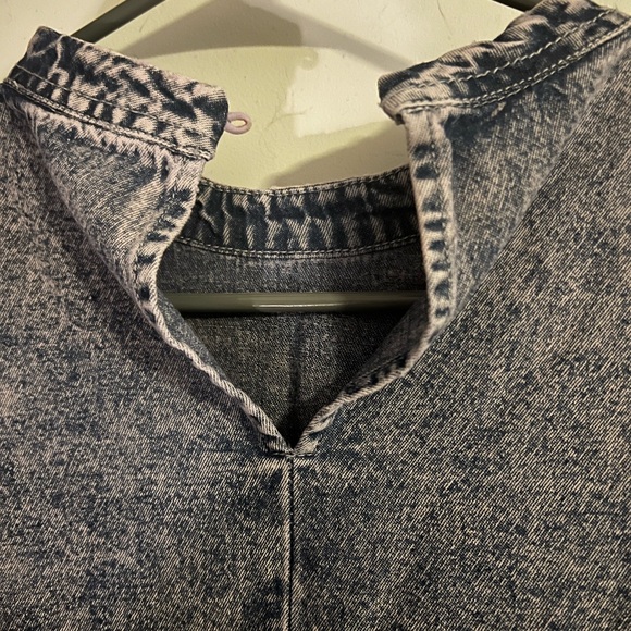 GeeGee Frolicking Denim Babydoll Dress Size Large - Picture 4 of 6